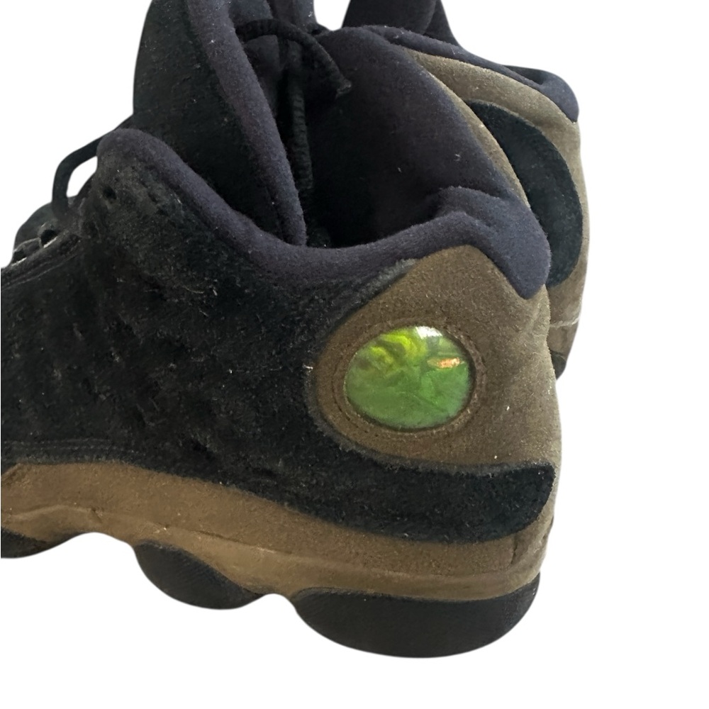 Nike Air Jordan Retro 13 Black Olive Suede Shoes Sneakers Youth Boy 6Y - Picture 5 of 6